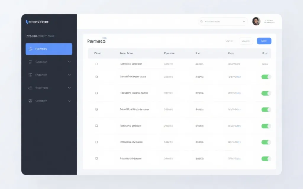 信息展示界面UI效果